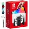 Nintendo Switch 64GB OLED Model Bundle, Nintendo Switch Console with White Joy-Con Controllers & Dock, Vibrant 7-inch OLED Screen, 64GB Storage, with Mazepoly Accessories