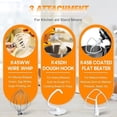 thumbnail image 2 of Mixers Accessories K45WW Wire Whip K45DH Dough Hook K45B Coated Flat Blade Paddle with Scraper Replacement for Kitchen Tilt-Head Aid Stand Mixer Attachments- Stainless Steel, 2 of 9