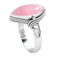 thumbnail image 2 of 925 Sterling Silver Ring Rose Quartz Handmade Jewelry, 2 of 9