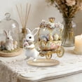 thumbnail image 5 of Japceit Pull Along Rabbit Acrylic Ornament, Cute Bunny on Wheels Decor for Home and Desk, Colorful Acrylic Figurine for Bedroom, Study, and Easter Holiday Display, 5 of 6