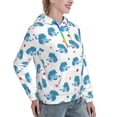 thumbnail image 6 of Lsque Cartoon Poodle Dog Pattern Casual Women's Hoodie,Hooded Sweatshirt with Kangaroo Pocket,Pullover Hoodie with Eye-catching Drawstrings-XX-Large, 6 of 7