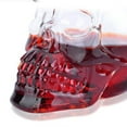 thumbnail image 2 of RisingPro 3D Glass Halloween Skull Bottle Crystal Skull Vodka Bottle, 2 of 4