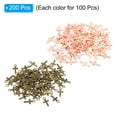 thumbnail image 3 of Cross Charm, 200 Pcs Cross Pendants Bulk Mini Cross Charm Pendants Alloy for Jewelry Making Earrings, Rose Gold/Cyan, 3 of 5
