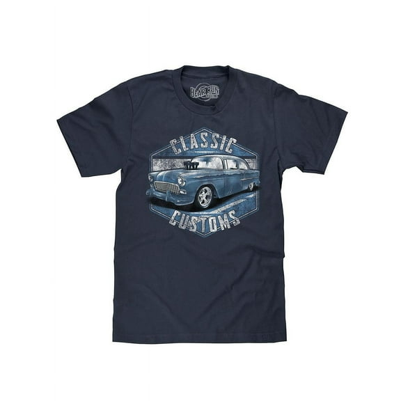 BEAR RUN Men's Classic Customs Retro 50s Car T-Shirt (S)