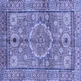 thumbnail image 1 of Ahgly Company Indoor Square Abstract Blue Modern Area Rugs, 5' Square, 1 of 4