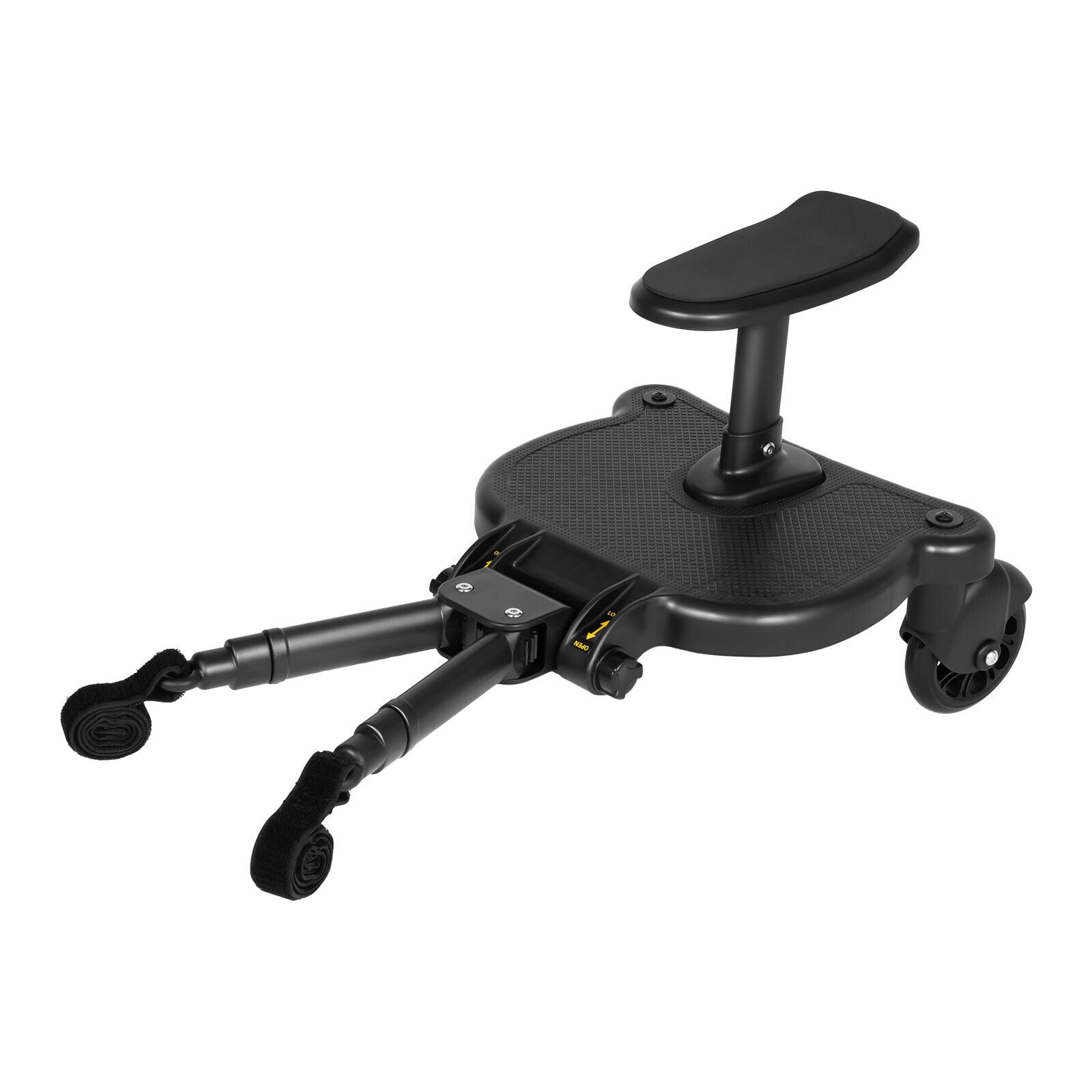 Black Stroller Board Baby Stroller Board Compatible with Most Strollers 2-in-1 Design with a Removable Seat