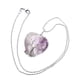 thumbnail image 4 of 1 collar de piedra de cristal natural, exquisito collar en forma de corazón, joyería, 4 of 6