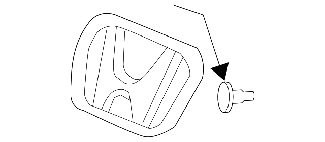 Genuine OE Honda Deck Lid Emblem - 75701-SDA-000