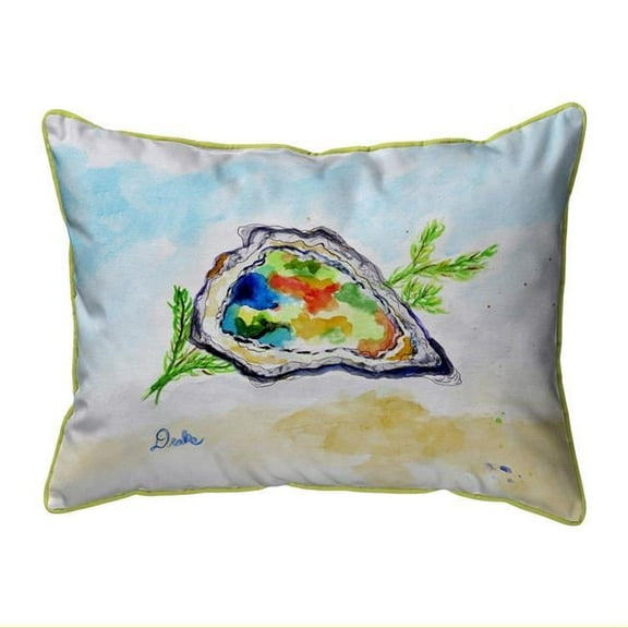 Betsy Drake SN1011 11 x 14 in. Colorful Oyster Small Indoor & Outdoor Pillow