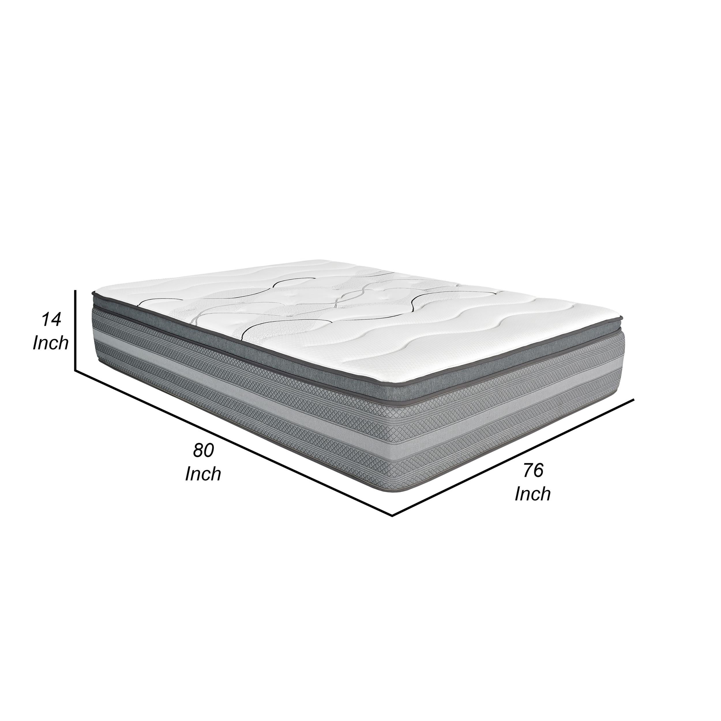 Dani 14 Inch King Size Mattress- Pocket Coil Hybrid and Foam Layers