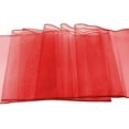 thumbnail image 2 of Zhuge Paquete de 25 fajas de organza para sillas de banquete, lazos para decoración de bodas, fiestas, blanco, rosa, morado, dorado y rojo (paquete de 25, rojo), 2 of 4