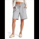 thumbnail image 5 of Pantalones Cortos Holgados con Bolsillos para Mujer, Hasta la Rodilla, para Yoga, Caminar, Hacer Ejercicio, Informales Gris XL, 5 of 7