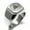 Silver, variant on Stainless Steel Norse Valknut Knot Viking Engraved Square Flat Top Biker Style Polished Signet Ring