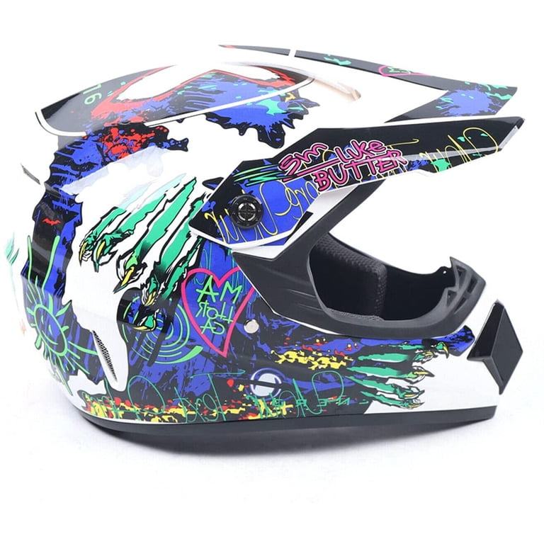 full motorcycle helmet women's multi colored JQF Gear Modular Dual Visor Flip Up Face Helmets SJ-809 DOT Approved for Adults Men Women (Gloss Velocity, M) : Automotive Motocross Helmet Unisex Multi-Color Off-Road