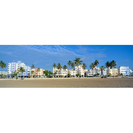 SoBe Miami Beach Florida Canvas Art - Panoramic Images (27 x 9)