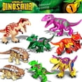 thumbnail image 2 of Tyrannosaurus Rex Pterosaurio Tyrannosaurus Heavy Claw Dragon World Dinosaur Modelo Bloques de construcción para niños ensamblados Bolsa de juguetes, 2 of 5