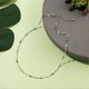 thumbnail image 3 of Bohemian necklace, beaded necklace summer beaded choker necklace green cubic aesthetic crystal necklace beach jewelry prom party accessories for teens, 3 of 5