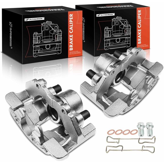 A-Premium Brake Caliper Assembly Compatible with Mazda 3 2008-2013 3 Sport 2011-2013 5 2008-2015 Front Side 2-Pcs Set
