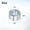 thumbnail image 2 of 5 Packs Galvanized Steel Spacers, 1/2" Bore x 3/4" OD x 3/8" Length, 2 of 6