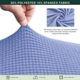 thumbnail image 3 of CHUN YI 1 Piece Cushion Cover Spandex Stretch Textured Grid Box Cushion Seat Slipcover, 3 of 6