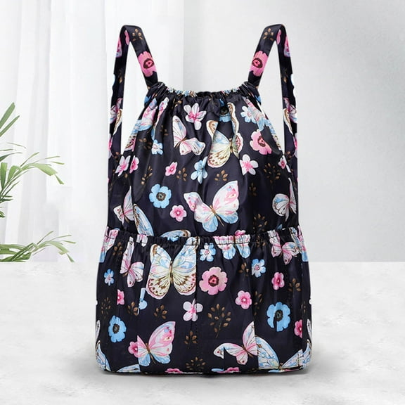 Backpack Drawstring Foldable Large Capacity Wet And Dry Separation Backpack Travel Bag Personal Item Travel Bag