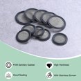 thumbnail image 2 of Uxcell 2-Pack 100 Mesh FKM Junta Sanitaria de 2 Pulgadas con Pantalla de Acero Inoxidable Junta Tri-clover Negra, 2 of 6