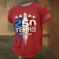 thumbnail image 2 of VNKIDY Boys Kids Patriotic Crew Neck T Shirt Short Sleeve USA 1776-2026 250 Years Jet Airplane Flag Design Print Tee For Independence Day Casual Wear Holiday Top, 2 of 5
