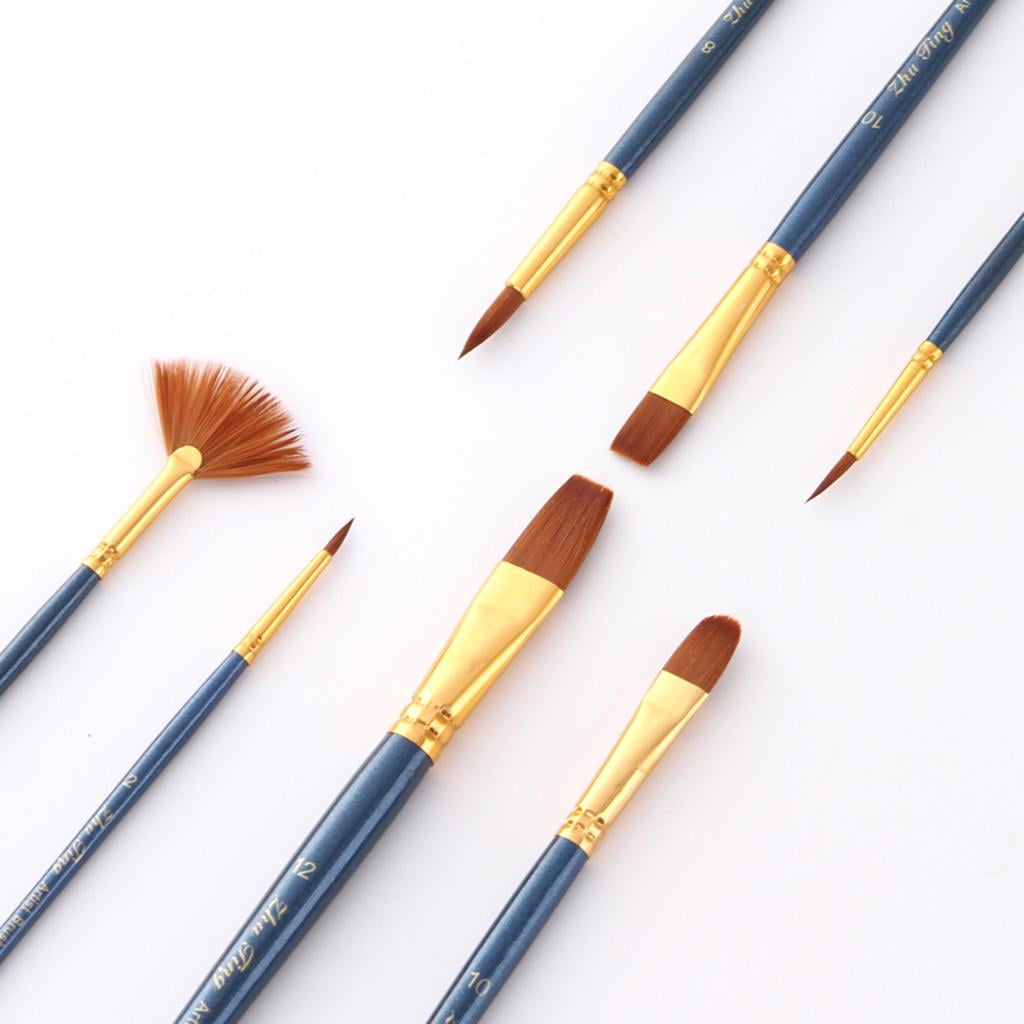 Milageto 5 Colors Non-toxic Face&Body Paint Painting Brushes for Fancy Party Make Up