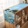 thumbnail image 6 of Table Runners 90 Inches Long Dress Scarves, Blue Green Spring Farmhouse Coffee/Dining/Kitchen Table Runner for Living Room, Watercolor Flower Trees Nature Landscape 13x90 Inch, 6 of 9