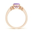thumbnail image 2 of ANGARA Natural 0.8 Ct. Amethyst Solitaire Ring in 14K Rose Gold for Women (Ring Size: 6), 2 of 10