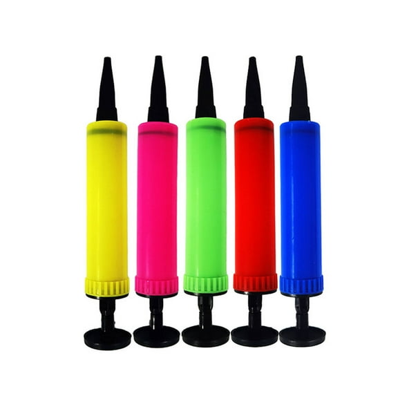 FACEGA 5Pcs Balloon Pump Compact Manual Inflator for Balloons,Portable Handy Balloon Inflator for Weddings,Multicolor