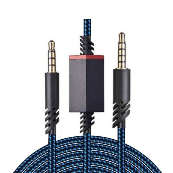 Yucurem Replacement Headset Cable Inline Mute Cord for Astro A10/a30/a40/a40tr/a50(blue)