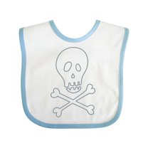 Inktastic Skull and Crossbones Boys or Girls Baby Bib