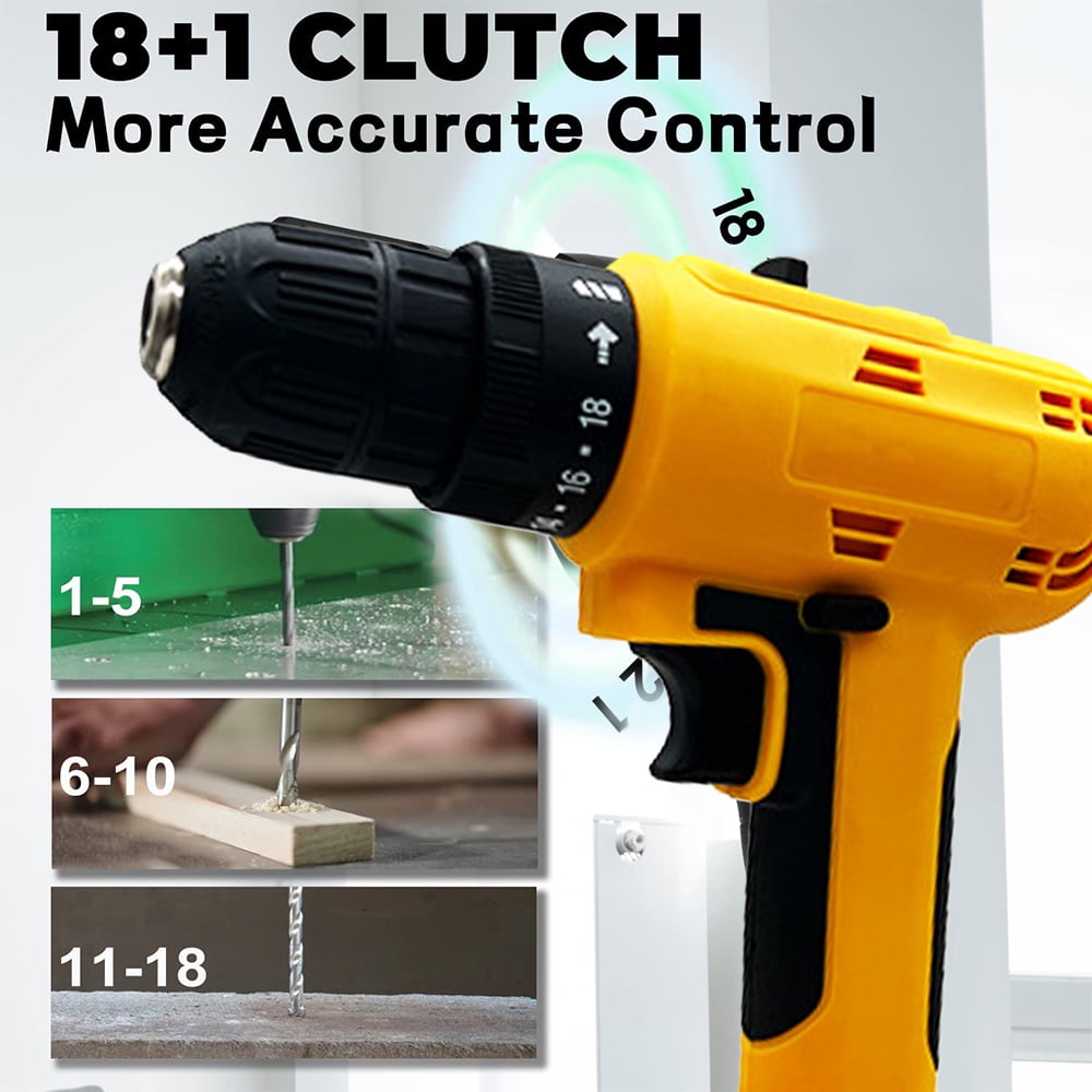 Aedavey 20V Cordless Drill, 18 Position Clutch Drill Philippines - Main Image