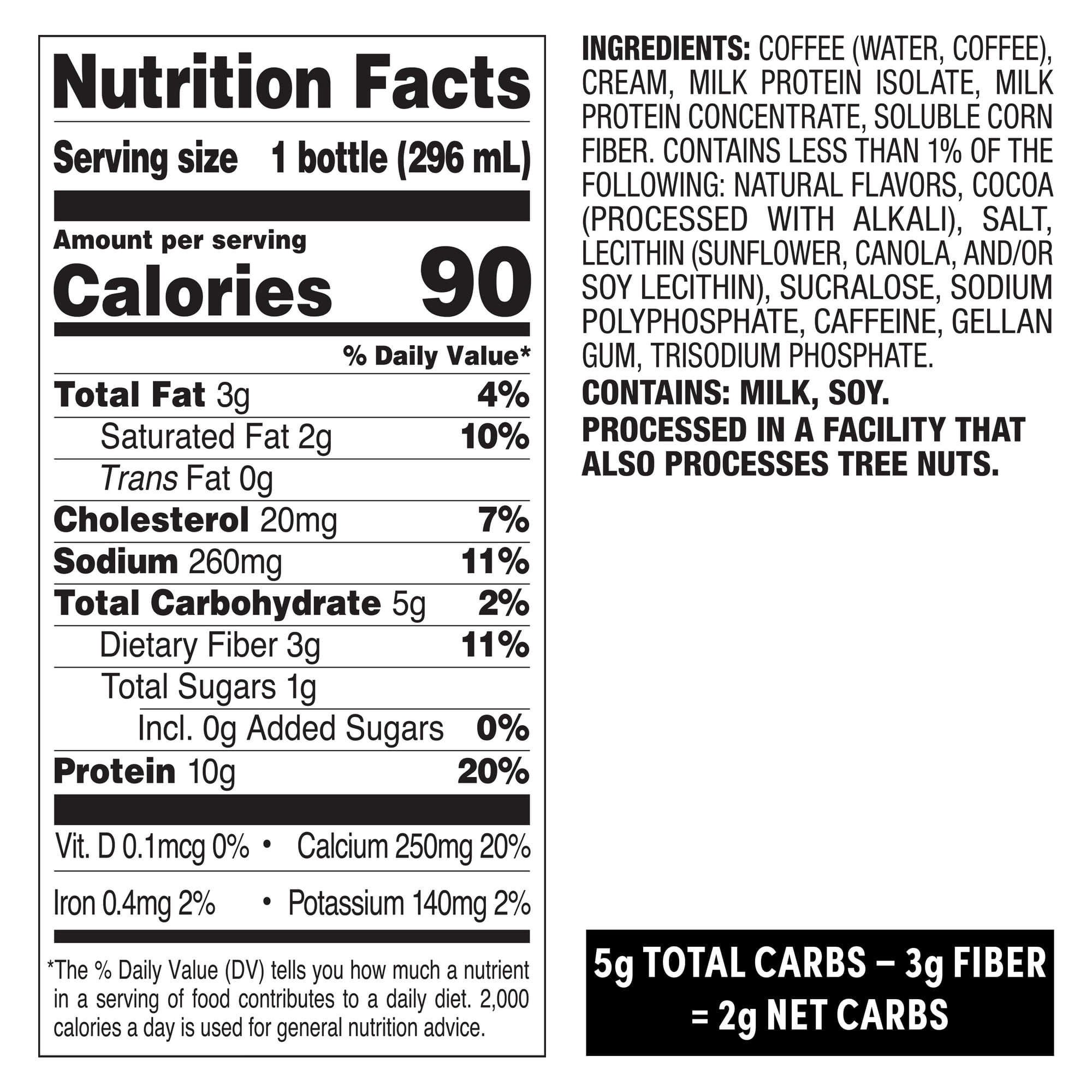 Quest Iced Coffee Drink, Mocha Latte Flavor, 1g Sugar, 200mg of Caffeine, 10 fl oz., 12 Count
