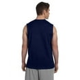 thumbnail image 2 of Gildan G270 Ultra Cotton Sleeveless T-Shirt, Navy, XL, 2 of 2
