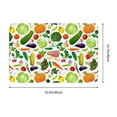 thumbnail image 3 of Front Door Mat Indoor Outdoor Outside Entrance - 16*24in Washable Vegetables2 Thin Bathroom Rugs Fit Under Door, Bath Rugs for Bathroom, Kitchen Rugs Mats for Floor, 3 of 6
