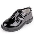 thumbnail image 2 of Zapatos de cuero para niños y hombres, zapatos de rendimiento para amigos de la escuela primaria, zapatos de charol con cordones para niñas, modelo, 2 of 5