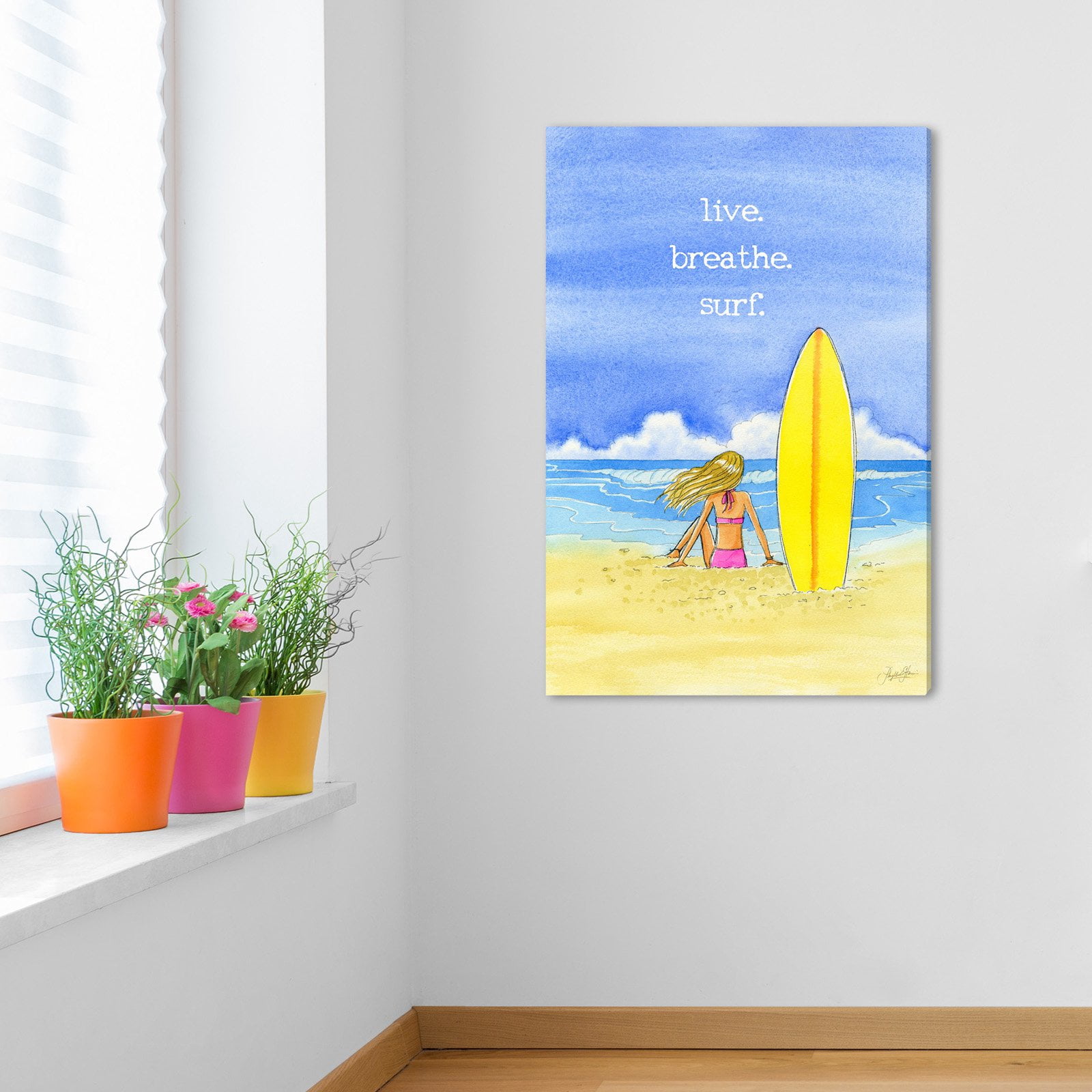 Marmont Hill "Hawaii Girl" by Phyllis Harris Painting Print on Wrapped Canvas