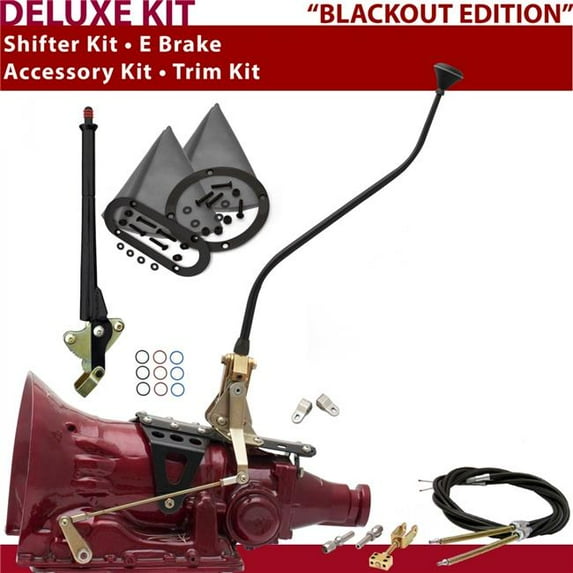 American Shifter FMX Shifter Kit Black 23 in. Swan E Brake Cable Clevis Trim Kit for DE0AD