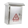 thumbnail image 2 of Caja de conexiones Caja de distribución resistente a la intemperie con cerradura Caja de acero inoxidable Caja eléctrica impermeable de uso versátil, 2 of 8