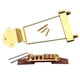thumbnail image 1 of Archtop Jazz Guitar Rosewood Bridge Tailpiece con tornillos Oro perfke Taco de cordel de Jazz Guitar Bridge, 1 of 9