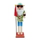 thumbnail image 2 of Figura de Papá Noel de madera de 15 pulgadas, marioneta de Cascanueces, juguete, adorno de mesa portátil para mesas, estantes, encimeras, decoración Estilo B, 2 of 10