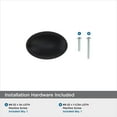 thumbnail image 4 of Amerock Vaile 1-3/8 inch (35mm) Length Matte Black Cabinet Knob, 10 Pack, 4 of 5