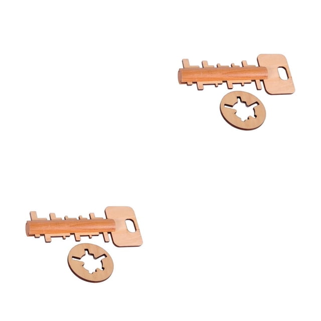 Tholdsy Divertido Lock Toys Juguete de Desbloqueo Clave Intelectual Educativo Liberación de estrés 15.5x6.5x1cm 2piezas Tholdsy CBP587521
