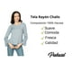 thumbnail image 3 of Blusa Mujer fresca Boleada manga larga Azul Palassi 3914, 3 of 5
