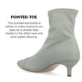 thumbnail image 6 of Journee Collection Womens Jadde Tru Comfort Foam Pull On Kitten Heel Bootie, 6 of 7