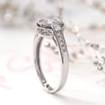 thumbnail image 3 of "Bezel Enigma Halo" 14K White Gold Wedding Ring-8, 3 of 7