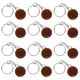 thumbnail image 4 of FELTECHELECTR 12 llaveros de resina de baloncesto de 2,5 cm, llaveros creativos, recuerdo, colgante para bolso, adorno (naranja), 4 of 6
