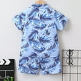 thumbnail image 5 of Boy Baby Clothes Toddler Set Kids Spring Summer Cotton Button Down Print Short Sleeved Basketball 12 18 24 Month 3T 4T 5T Boys Casual Outfit T Shirts and Shorts Two Pieces, 5 of 7